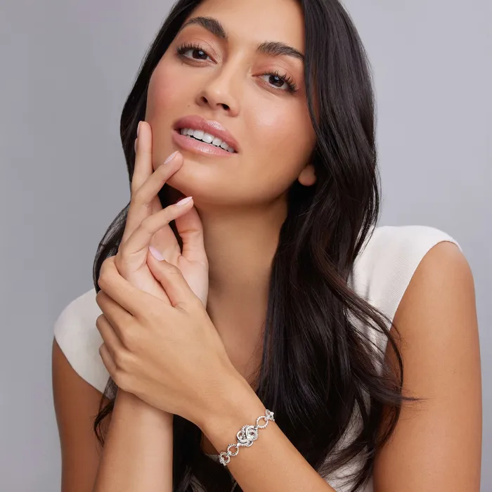 Bracelets Love Knot Silver Love Knot Link Bracelet LAGOS