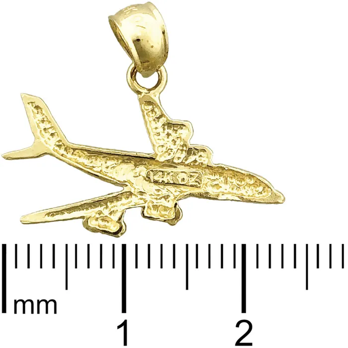 Goldia PreStyled Sets 14K Gold Military Plane Pendant