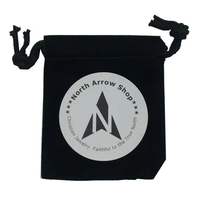 North Arrow Shop Necklaces Christian Dog Tag Man of God Bible Quote Necklace with Stainless Steel Ball Chain