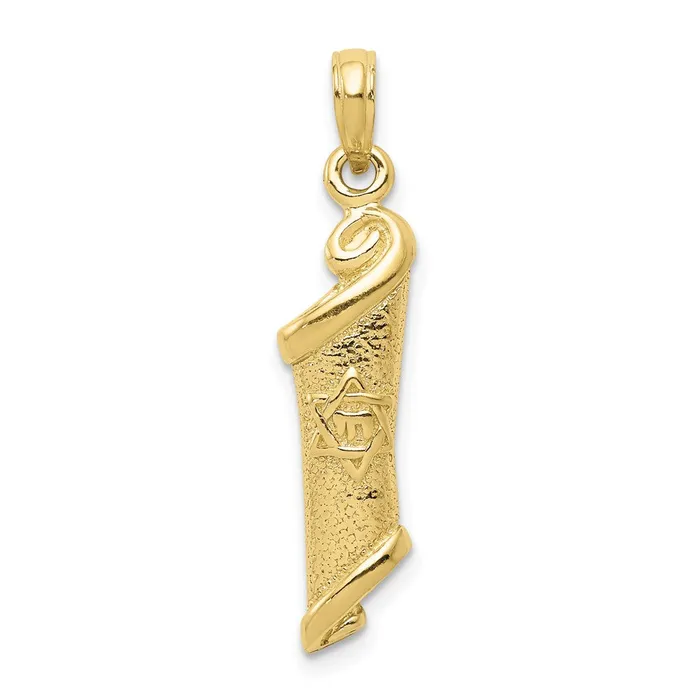 Necklaces 10k Torah wStar of David PendantWBC10D1716 WB Choice Jewelry