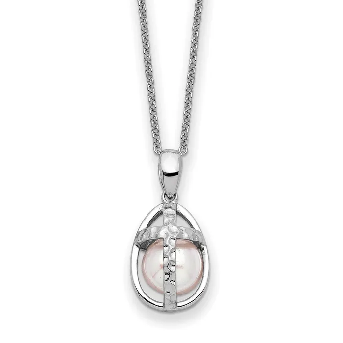 Necklaces Sterling Silver FWC Pearl Commitment 18in NecklaceWBCQSX744 WB Choice Jewelry