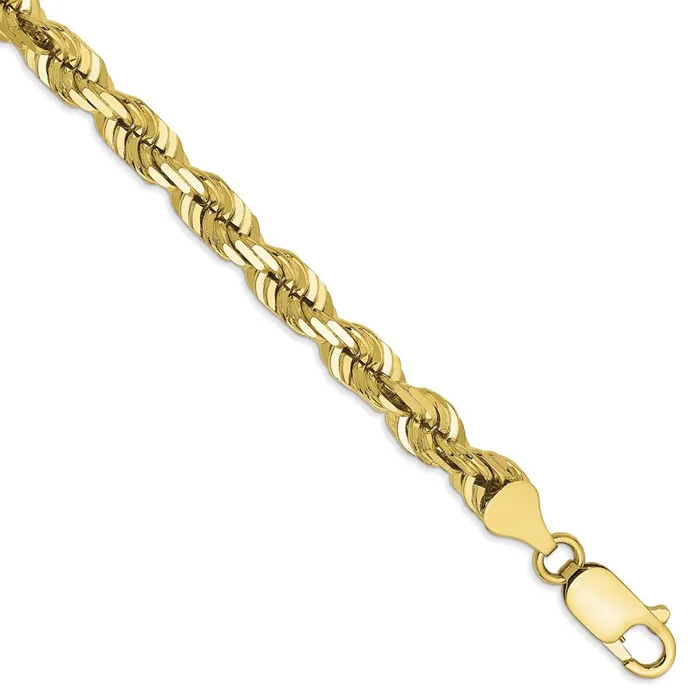 Necklaces WB Choice Jewelry 10k 55mm Diamondcut Rope ChainWBC10K0408