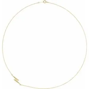 WB Choice Jewelry 14K Yellow Lightning Bolt 18 Necklace 86868606PSTWBC Necklaces