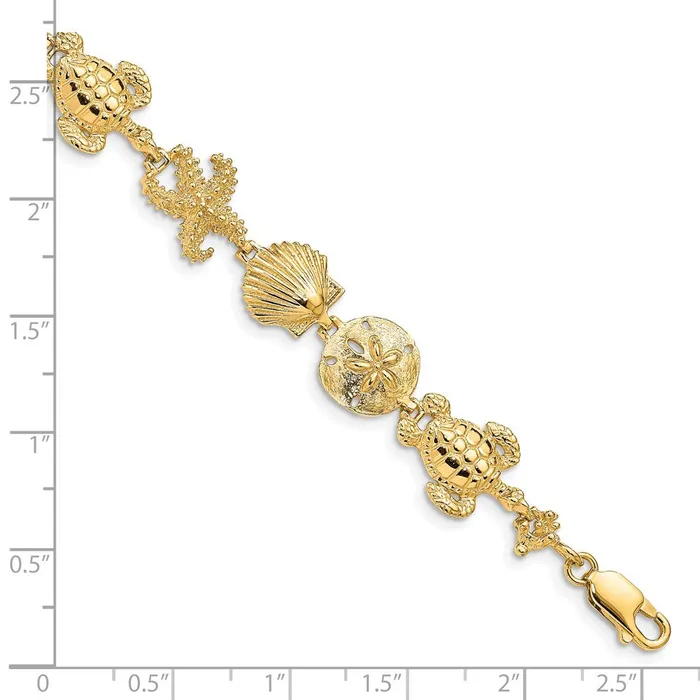 WB Choice Jewelry Bracelets 14k Sea Life Theme BraceletWBCFB1111725 WB Choice Jewelry Bracelets 14k Sea Life Theme BraceletWBCFB1111725