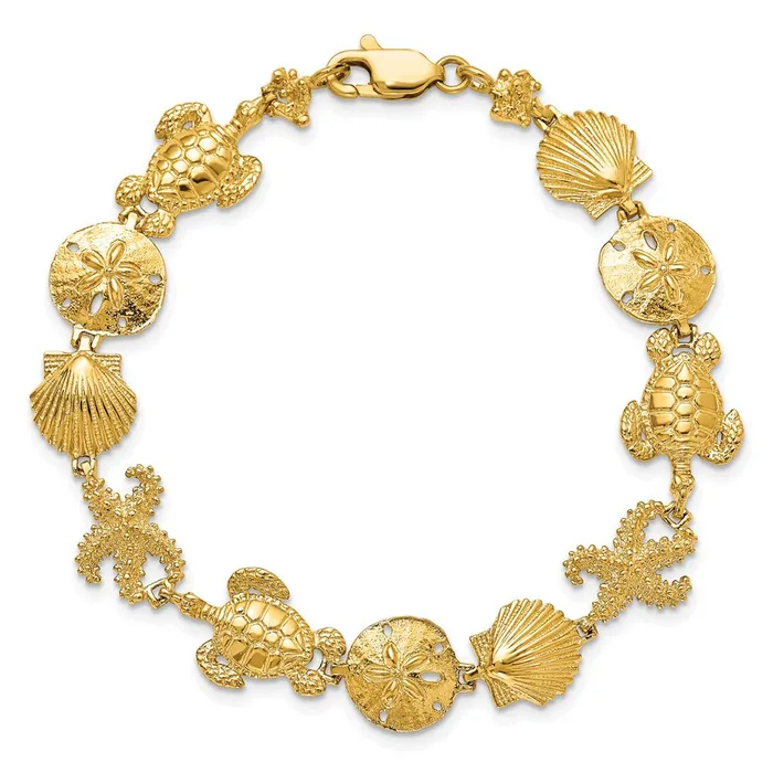 WB Choice Jewelry Bracelets 14k Sea Life Theme BraceletWBCFB1111725 WB Choice Jewelry Bracelets 14k Sea Life Theme BraceletWBCFB1111725