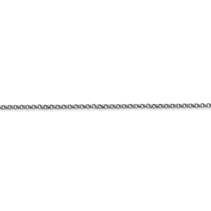 WB Choice Jewelry Necklaces 14k White Gold 155mm Rolo Pendant ChainWBCPEN32316 WB Choice Jewelry Necklaces 14k White Gold 155mm Rolo Pendant ChainWBCPEN32316