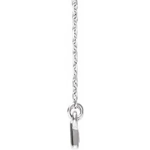 WB Choice Jewelry Necklaces 14K White Rectangle Bar 1618 Necklace86617600PSTWBC WB Choice Jewelry Necklaces 14K White Rectangle Bar 1618 Necklace86617600PSTWBC