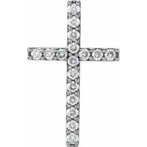 WB Choice Jewelry Necklaces Platinum 12 CTW Petite Diamond Cross PendantR421576003PSTWBC