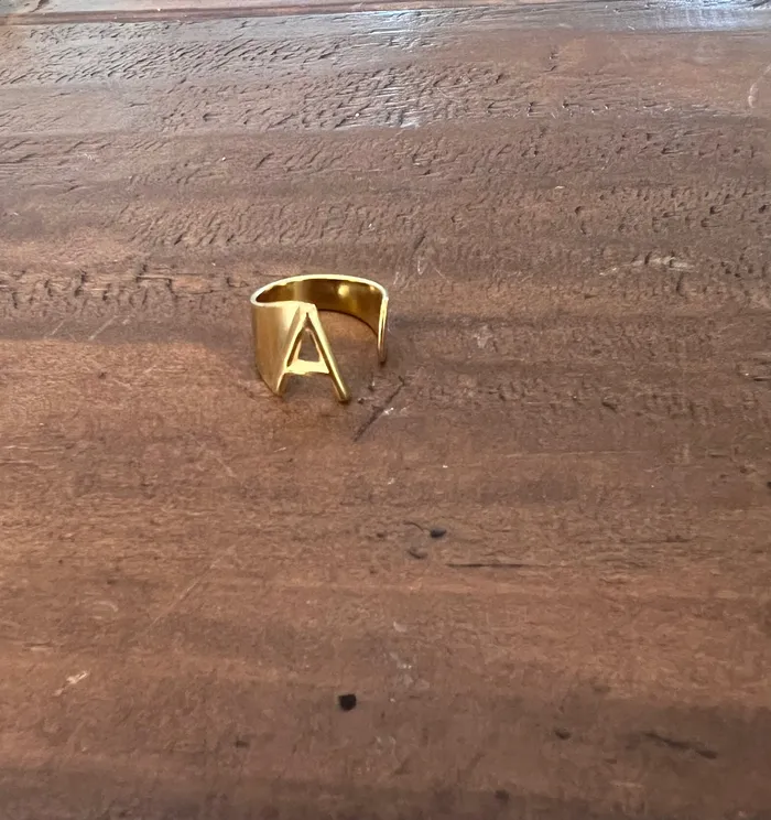 bubs sass waterproof letter ring Rings