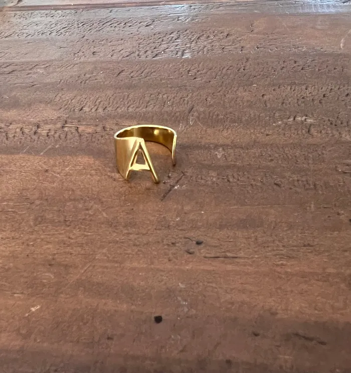 bubs sass waterproof letter ring Rings