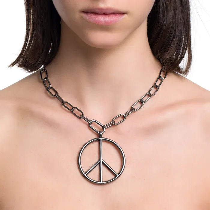 Jack Vartanian Necklaces POP CHAIN NECKLACE IN BLACK RHODIUM PLATED SILVER