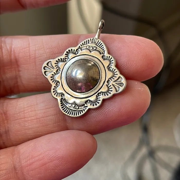 Stamped Pendant Sterling Silver Vintage Vintage Paris Jewelry Necklaces