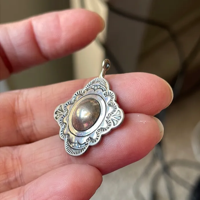 Stamped Pendant Sterling Silver Vintage Vintage Paris Jewelry Necklaces Stamped Pendant Sterling Silver Vintage Vintage Paris Jewelry Necklaces