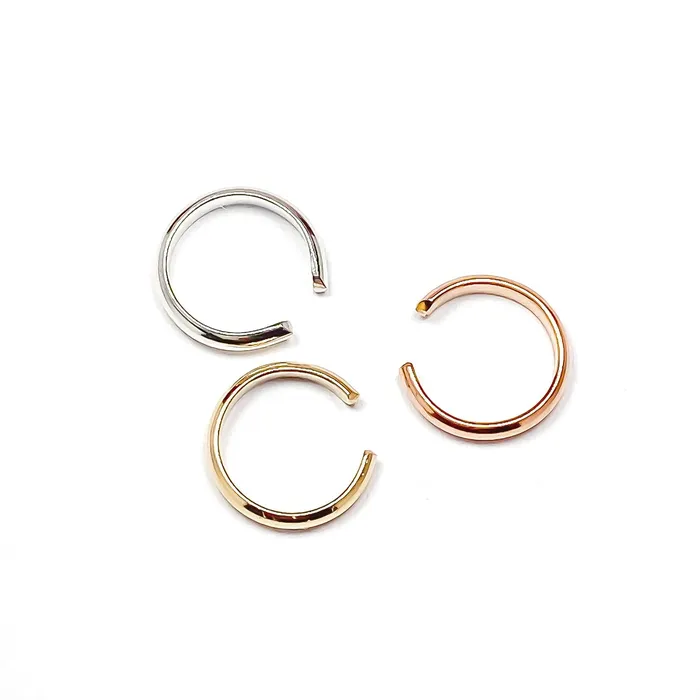 Hoops By Hand Earrings Gold Filled Cartilage Ear Cuff Mini