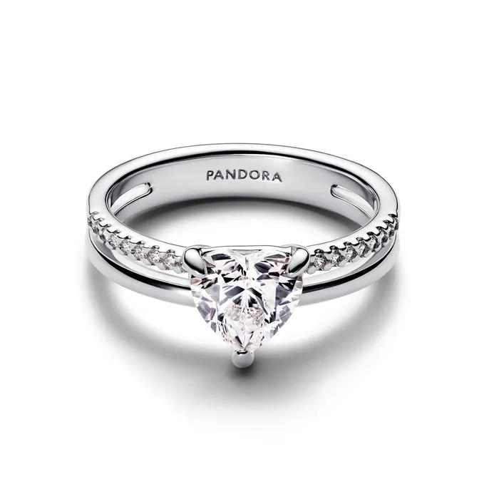 Pandora Rings Pandora Double Band Heart Ring Pandora Rings Pandora Double Band Heart Ring