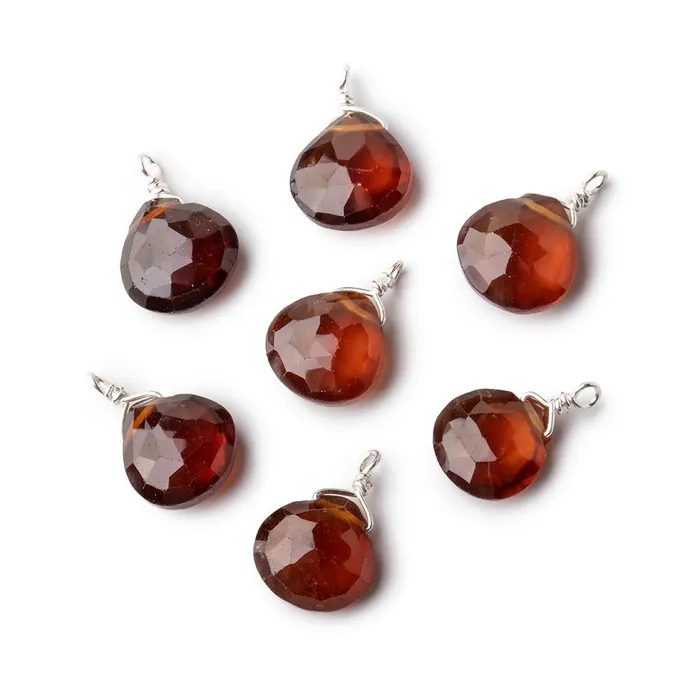 8mm Silver Wire Wrapped Hessonite Garnet Faceted Heart 1 Focal Pendant Beadsofcambaycom Necklaces 8mm Silver Wire Wrapped Hessonite Garnet Faceted Heart 1 Focal Pendant Beadsofcambaycom Necklaces