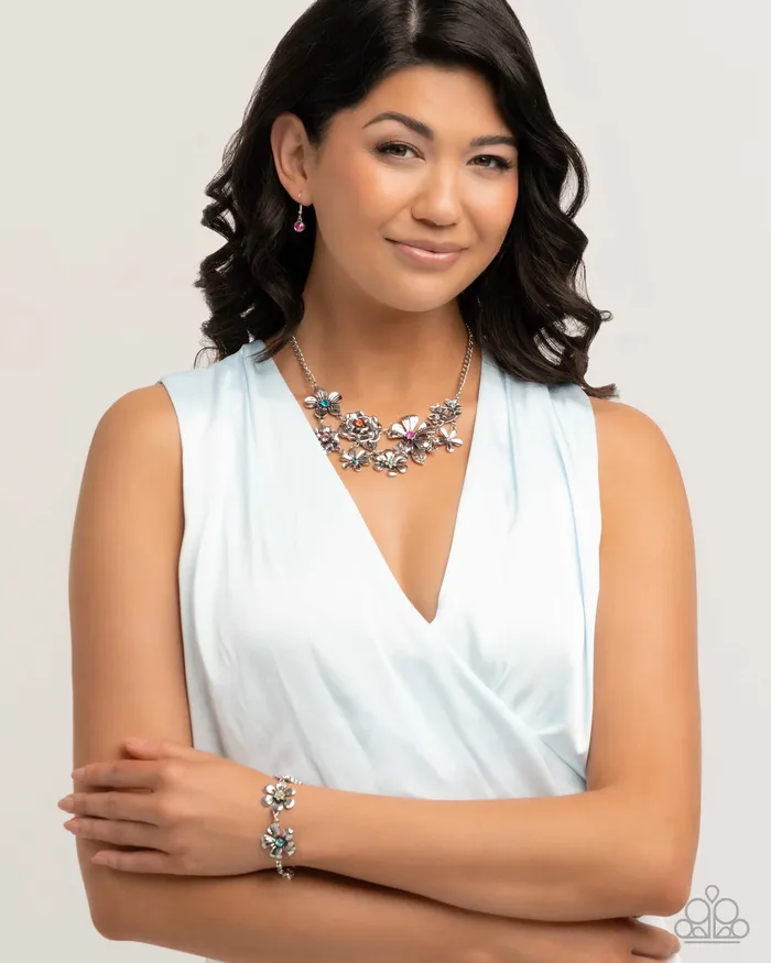 Complete Look Multi Flower Necklace and Bracelet Set Jewelry by Bretta Paparazzi Accessories Necklaces Complete Look Multi Flower Necklace and Bracelet Set Jewelry by Bretta Paparazzi Accessories Necklaces