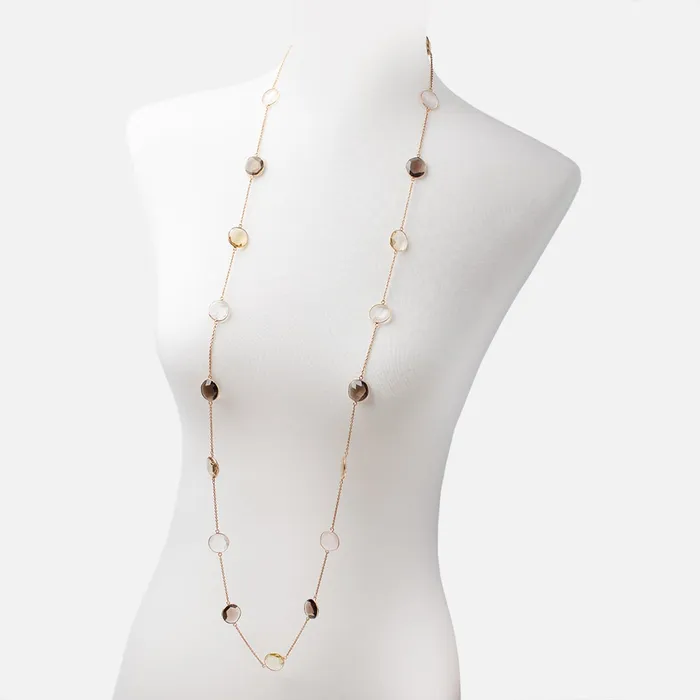 Multi Quartz Faceted Nugget Vermeil Bezel Chain Necklace Beadsofcambaycom Necklaces Multi Quartz Faceted Nugget Vermeil Bezel Chain Necklace Beadsofcambaycom Necklaces
