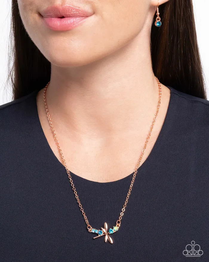 Necklaces Dragonfly Deed Copper Necklace Jewelry by Bretta Paparazzi Accessories Necklaces Dragonfly Deed Copper Necklace Jewelry by Bretta Paparazzi Accessories