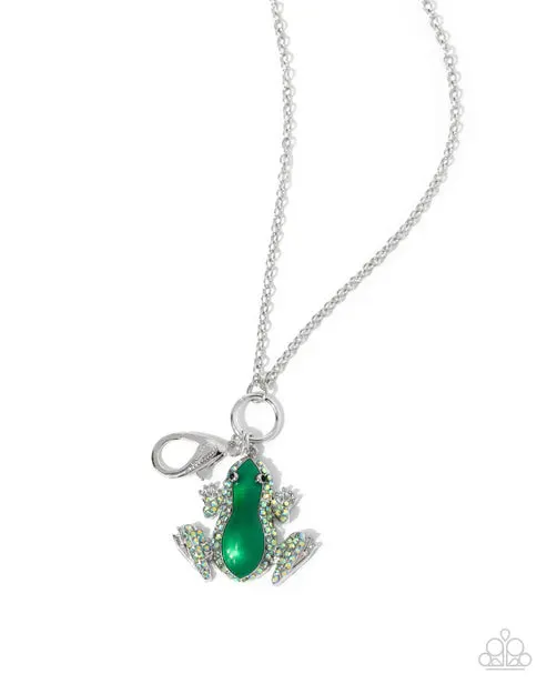 Necklaces Paparazzi Accessories Tree Frog Green Lanyard Necklace Jewelry by Bretta