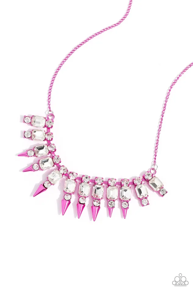 Paparazzi Accessories Necklaces Punk Passion Pink Necklace Jewelry by Bretta
