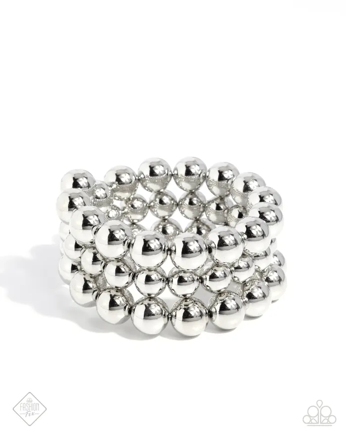Rings Paparazzi Accessories Refreshing Raindrops Silver
