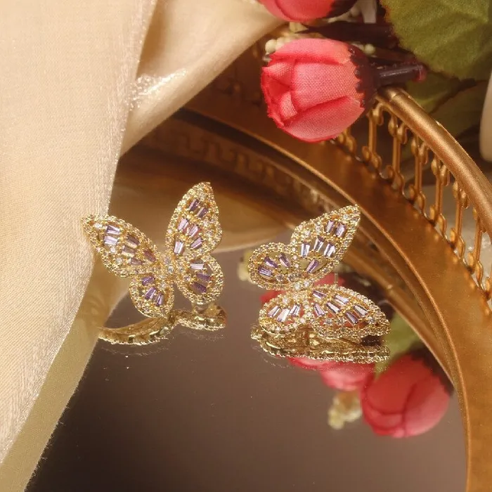 UrbanVinta Glimmering Cottage Butterfly Earrings Earrings