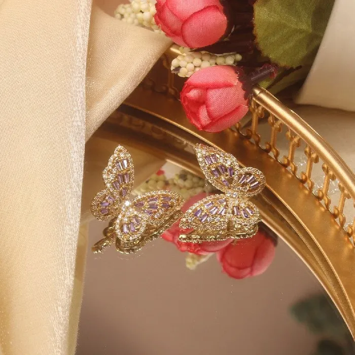 UrbanVinta Glimmering Cottage Butterfly Earrings Earrings
