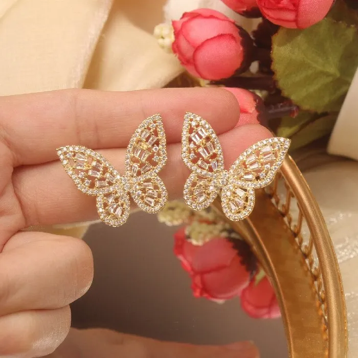 UrbanVinta Glimmering Cottage Butterfly Earrings Earrings