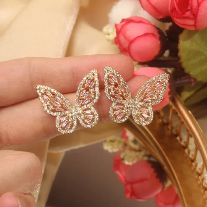 UrbanVinta Glimmering Cottage Butterfly Earrings Earrings