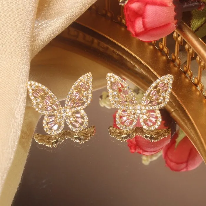 UrbanVinta Glimmering Cottage Butterfly Earrings Earrings