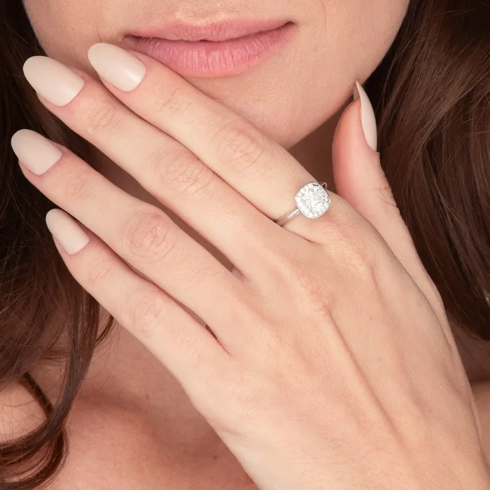 Camile Stone Rings 1 ct The Stacy Moissanite Diamond Ring