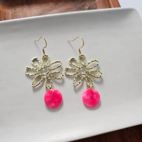 Earrings Maisy Earrings Hot Pink Spiffy Splendid Earrings Maisy Earrings Hot Pink Spiffy Splendid