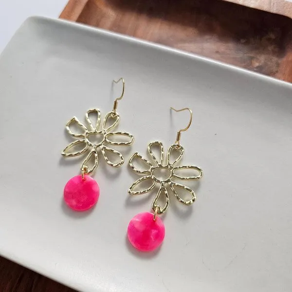 Earrings Maisy Earrings Hot Pink Spiffy Splendid Earrings Maisy Earrings Hot Pink Spiffy Splendid