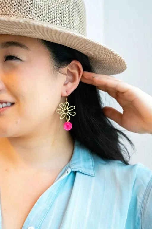 Earrings Maisy Earrings Hot Pink Spiffy Splendid Earrings Maisy Earrings Hot Pink Spiffy Splendid